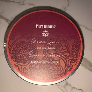 Pier 1 Asian spice 3 wick candle **DISCONTINUED**